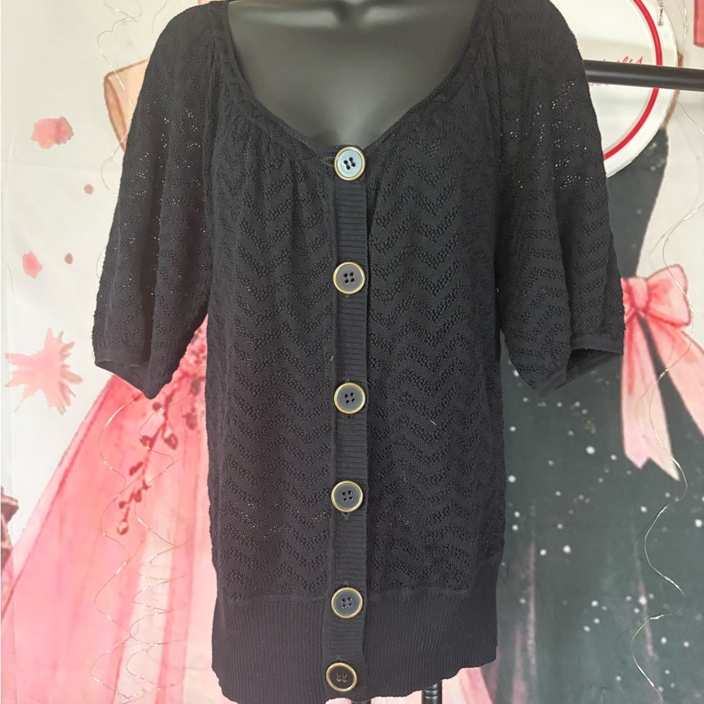 🖤 Style & Co–Style Knit Button-Front Top - Picture 2 of 10